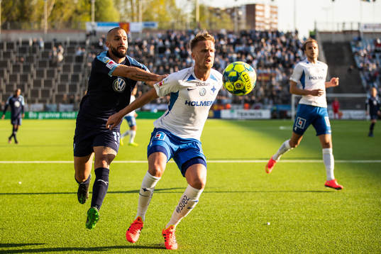 Malmö FFs Guillermo Molins och IFK Norrköpings Kasper