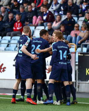 Malmö FFs spelare jublar