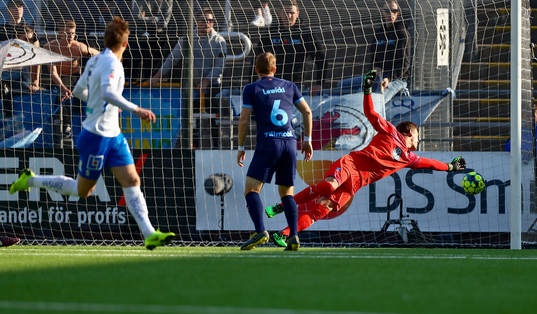 Mål 1-1 av IFK Norrköpings Christoffer Nyman förbi