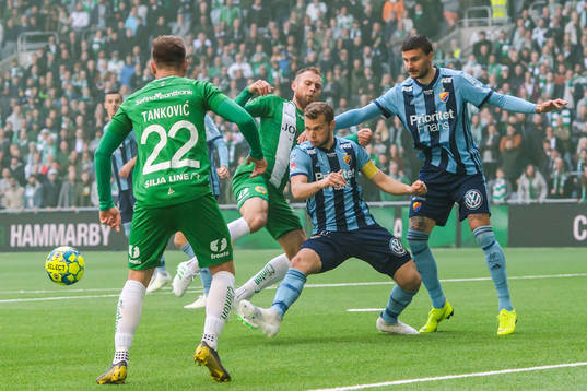 Djurgårdens Jesper Karlström och Erik Berg