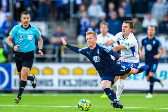 Malmö FFs Anders Christiansen och IFK Norrköpings Simon