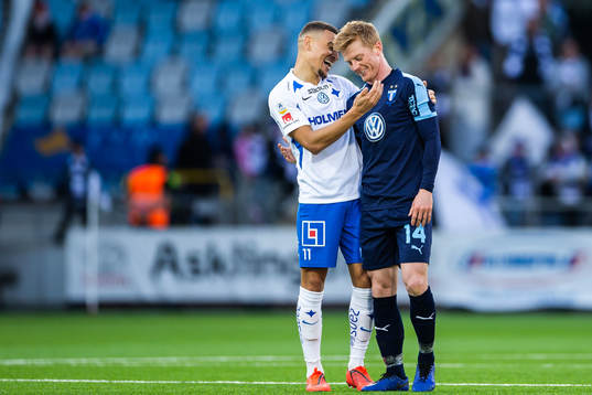 IFK Norrköpings Jordan Larsson och Malmö FFs Anders