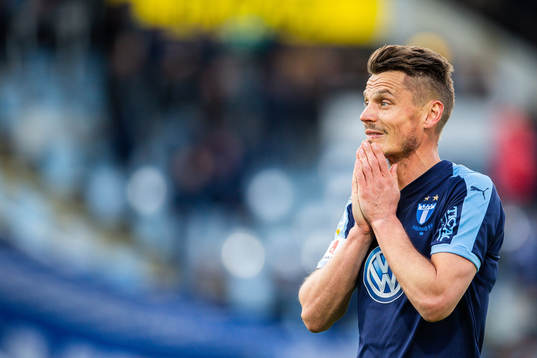Malmö FFs Markus Rosenberg deppar