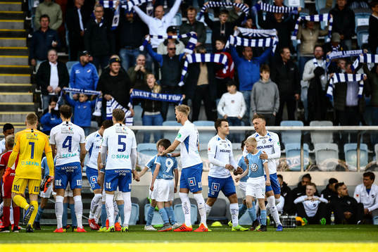 IFK Norrköpings Gudmundur Thórarinsson, Simon Skrabb och
