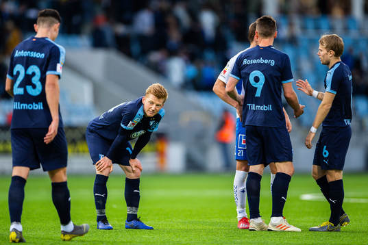 Malmö FFs Anders Christiansen, Oscar Lewicki, Markus