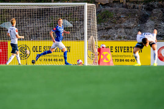Ola Selvaag Solbakken of Ranheim celebrates the 2-1 goal