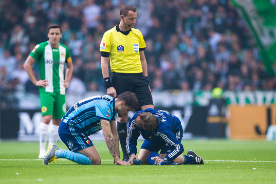 Djurgårdens Erik Berg deppar