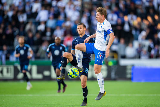 IFK Norrköpings Alexander Fransson och Malmö FFs Arnór