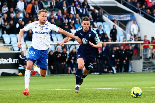 IFK Norrköpings Kasper Larsen och Malmö FFs Marcus