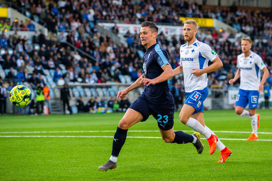 Malmö FFs Marcus Antonsson och IFK Norrköpings Filip