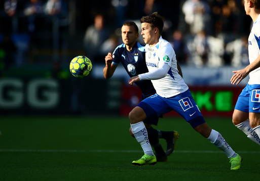 IFK Norrköpings Simon Skrabb och Malmö FFs Arnór