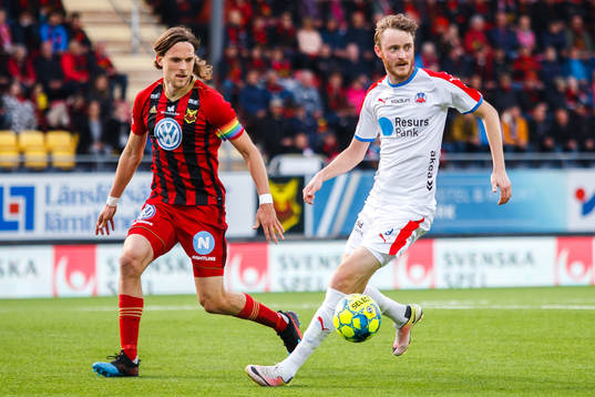 Östersunds Tom Pettersson och Helsingborgs Rasmus Jönsson