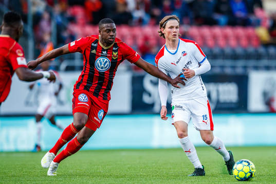 Östersunds Isak Ssali Ssewankambo och Helsingborgs Max