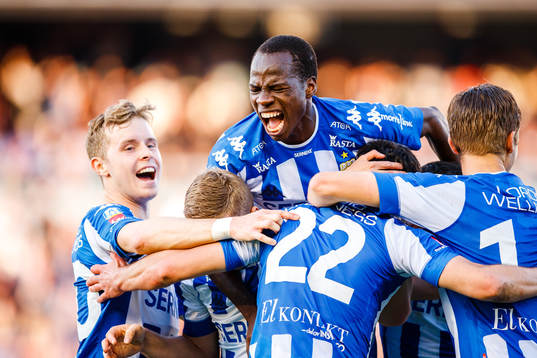 IFK Göteborgs Alhassan Yusuf Abdullahi jublar