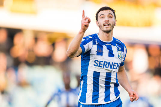 IFK Göteborgs Giorgi Kharaishvili jublar