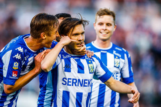IFK Göteborgs Patrik Karlsson Lagemyr jublar