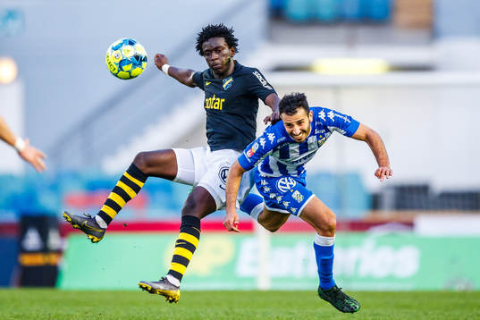 s Jack Lahne och IFK Göteborgs André Calisir