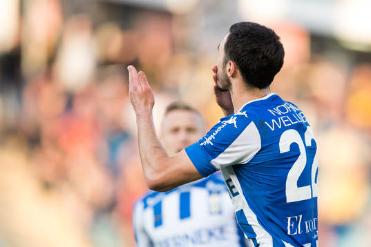IFK Göteborgs Giorgi Kharaishvili jublar