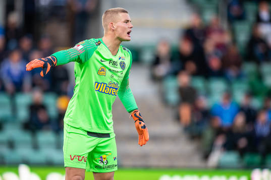 Falkenbergs målvakt Johan Brattberg