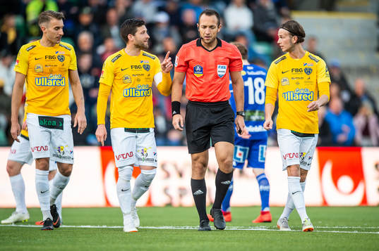 Falkenbergs Tobias Karlsson, John Björkengren och Marcus