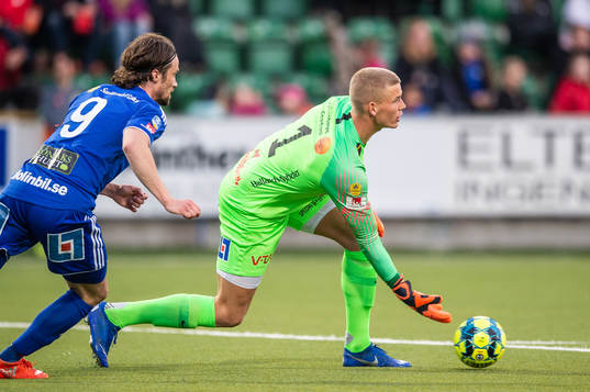 Falkenbergs målvakt Johan Brattberg
