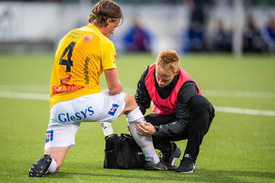 Falkenbergs Carl Johansson får kramp