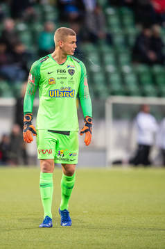 Falkenbergs målvakt Johan Brattberg