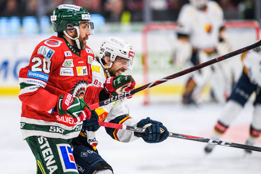 Frölundas Joel Lundqvist och Djurgårdens Jacob Josefson