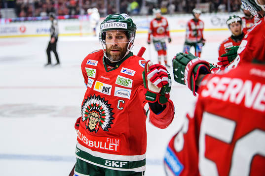 Frölundas Joel Lundqvist jublar