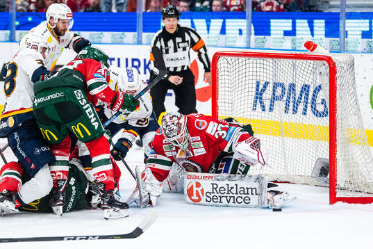 Frölundas målvakt Johan Gustafsson