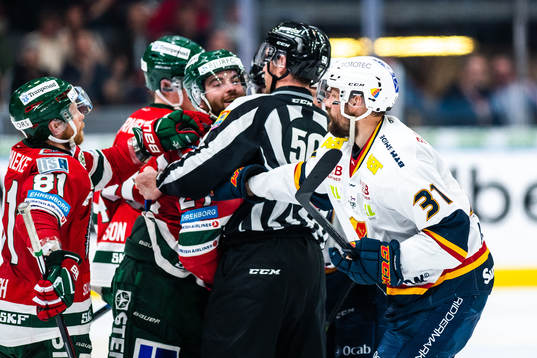 Bråk mellan Frölundas Ponthus Westerholm och Djurgårdens