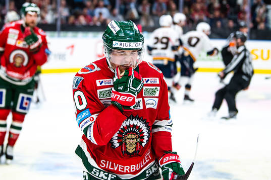 Frölundas Joel Mustonen deppar