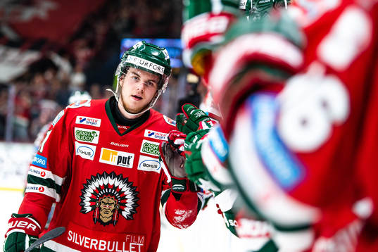 Frölundas Samuel Fagemo jublar