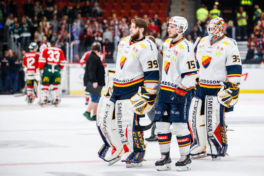Djurgårdens målvakt Adam Reideborn , Jakob Lilja och