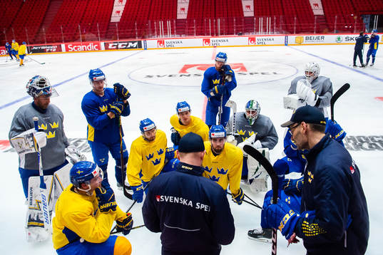 Goaltender Henrik Lundqvist, Jacob Markström and Jhonas