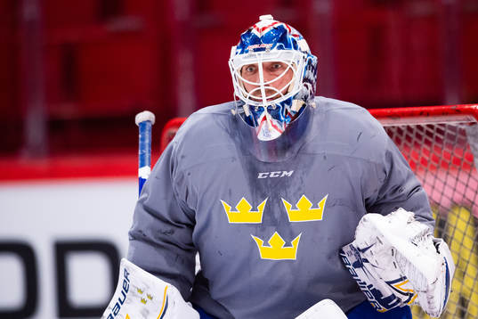 Goalkeeper Henrik Lundqvist