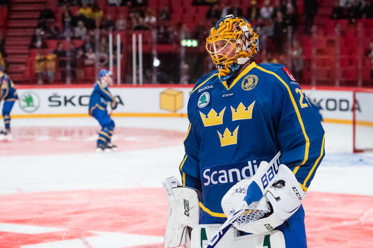 Goaltender Jacob Markström of Sweden
