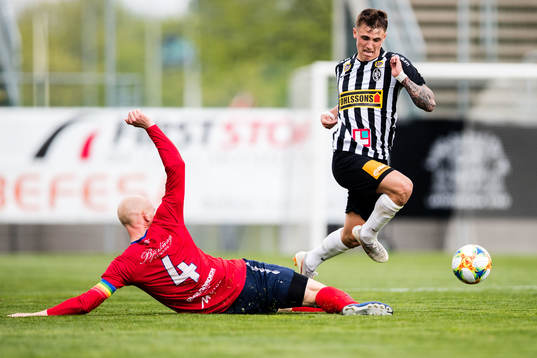 Tvååkers Viktor Nilsson och Landskronas Hampus Ferhm