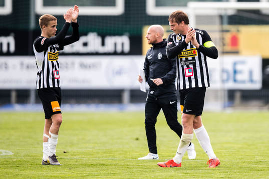 Landskronas Jacob Ondrejka och Philip Andersson deppar