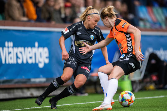 Göteborgs Emma Koivisto och Kristianstads Mia Carlsson