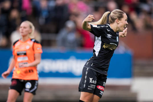 Göteborgs Elin Rubensson jublar