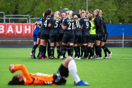 Göteborgs spelare jublar
