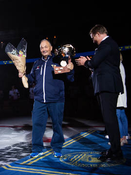 Pudding Anders Weiderstål equipment manager of Sweden is
