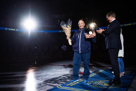 Pudding Anders Weiderstål equipment manager of Sweden is
