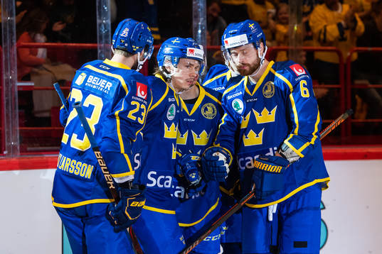 Oliver Ekman Larsson, Joakim Nygård and Adam Larsson of