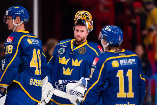 Goaltender Jacob Markström of Sweden