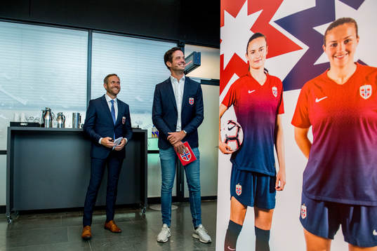 Martin Sjögren, head coach of Norway, and Terje Skeie,