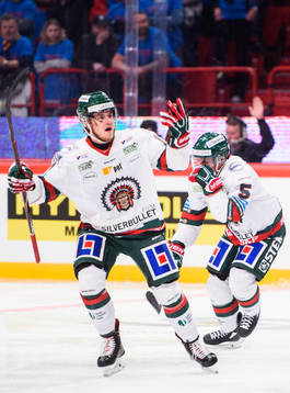 Frölundas Samuel Fagemo jublar