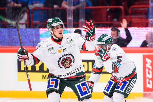 Frölundas Samuel Fagemo jublar