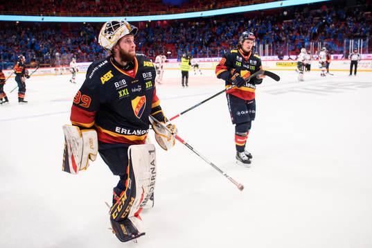 Djurgårdens målvakt Adam Reideborn deppar